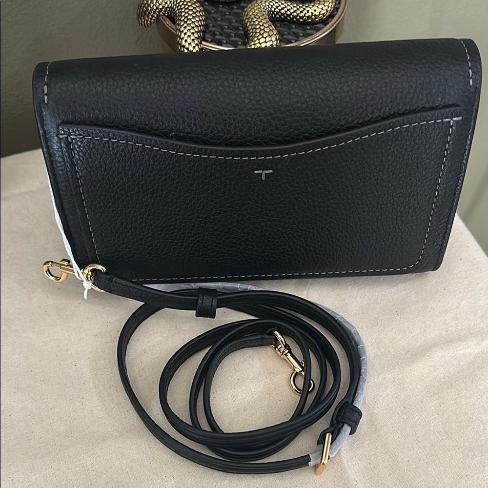 Tory Burch Thea Black Crossbody Bag with Gold Hardware - Picture 5 of 6